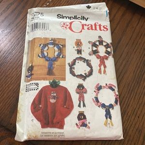 Simplicity 9765 Sewing pattern. Crafts Christmas.